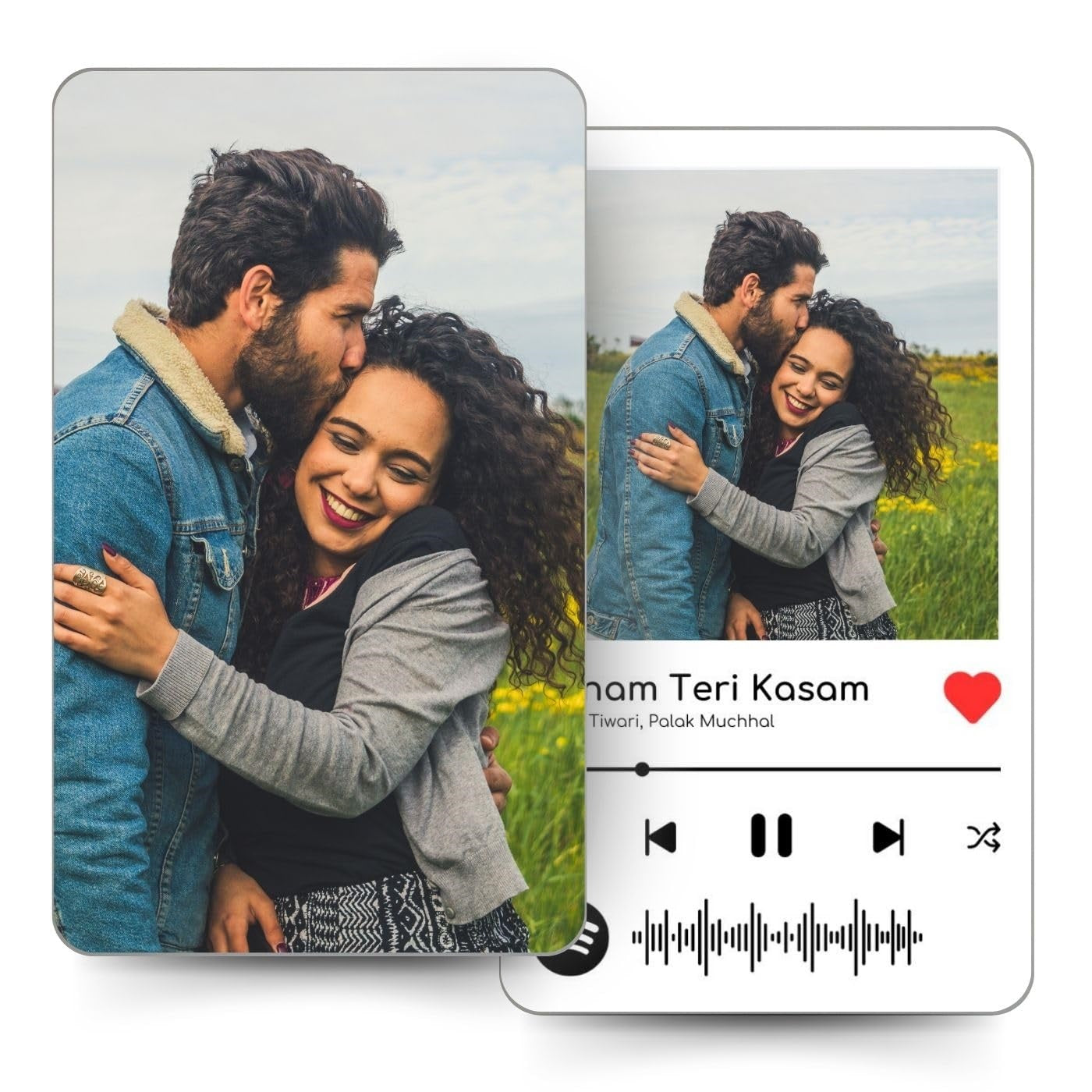 Personalized Wallet Card with Photo & Spotify Song